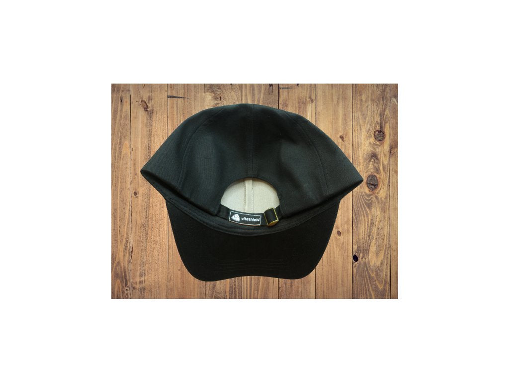 Baseball cap with silver inside