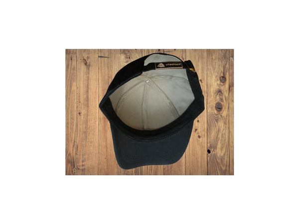 Baseball cap with silver inside