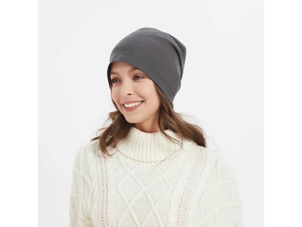 Lightweight Beanie with silver inside