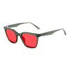 KUGO Aston green sunset - blue and green light blocking glasses for bedtime made of biodegradable acetate side view