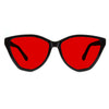 KUGO Astor 550nm blocking front view - Handmade blue and green light blocking sunset glasses for better sleeping, featuring eco-friendly biodegradable acetate frames and natural wood arms for a stylish, sustainable look.