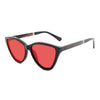 KUGO Astor sunset - blue and green light blocking glasses for bedtime made of biodegradable acetate and wood side view