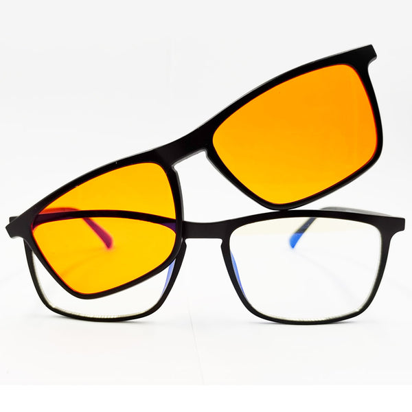 KUGO 4 hours solution glasses orange clip