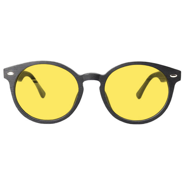 KUGO Bleecker 450nm blocking front view - Handmade blue light reducing daytime glasses for better working, gaming, watching, driving and sleeping featuring eco-friendly biodegradable acetate for a stylish, sustainable look.