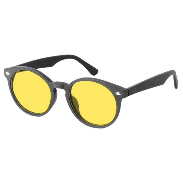 KUGO Bleecker 450nm blocking side view - Handmade blue light reducing daytime glasses for better working, gaming, watching, driving and sleeping featuring eco-friendly biodegradable acetate for a stylish, sustainable look.