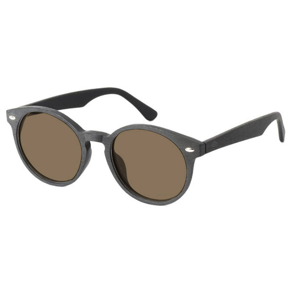 Bleecker KUGO Premium Brown lens sunglasses from biodegradable acetate side view