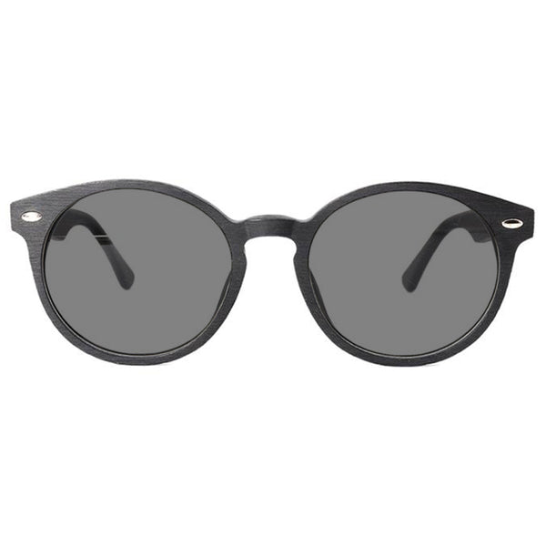 Bleecker KUGO Premium Grey lens sunglasses from biodegradable acetate front view