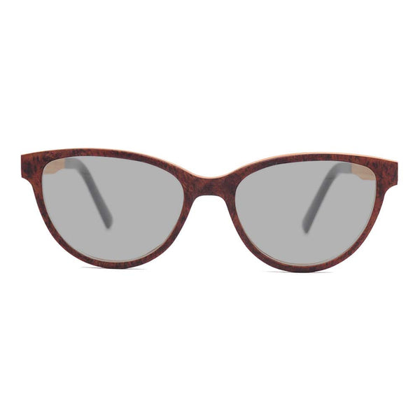 KUGO Blue light blocking hand made sunglasses from natural rose wood Bowery