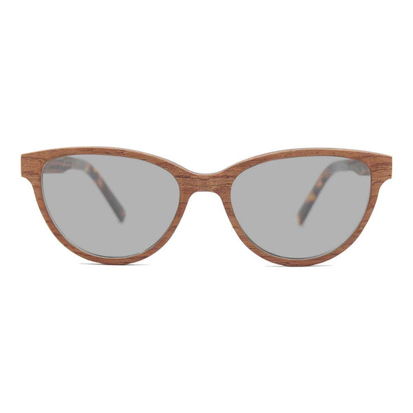 KUGO Blue light blocking hand made sunglasses from natural walnut wood Bowery