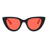 KUGO Cherry black sunset premium - blue and green light blocking glasses for bedtime made of biodegradable acetate front view
