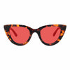KUGO Cherry tortoise sunset - blue and green light blocking glasses for bedtime made of biodegradable acetate front view