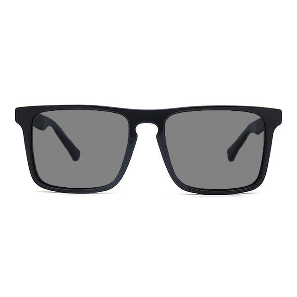 KUGO Columbus Premium Grey Lens sunglasses made of natural wood and biodegradable acetate front view