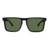 KUGO Columbus Premium Green Lens sunglasses made of natural wood and biodegradable acetate front view