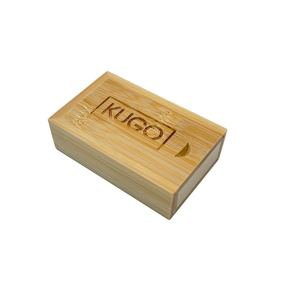 KUGO Biodegradable wax ear plugs in wooden case