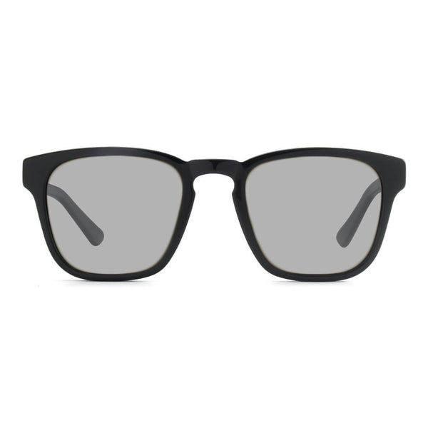 KUGO Fulton Non Premium Grey Lens sunglasses made of wood and biodegradable acetate front view