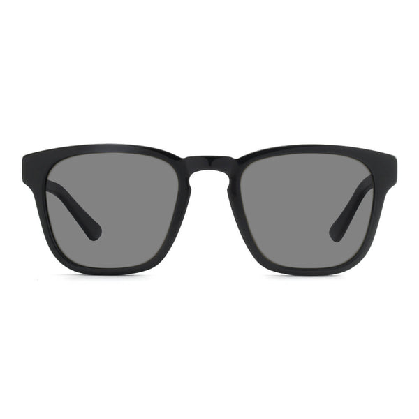KUGO Fulton Premium Grey Lens sunglasses made of wood and biodegradable acetate front view