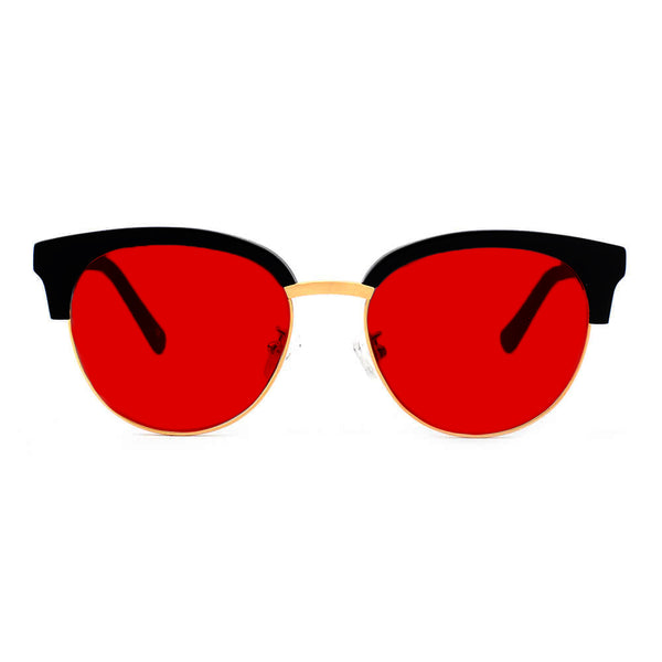 KUGO Irving Blue and Green light blocking glasses front view