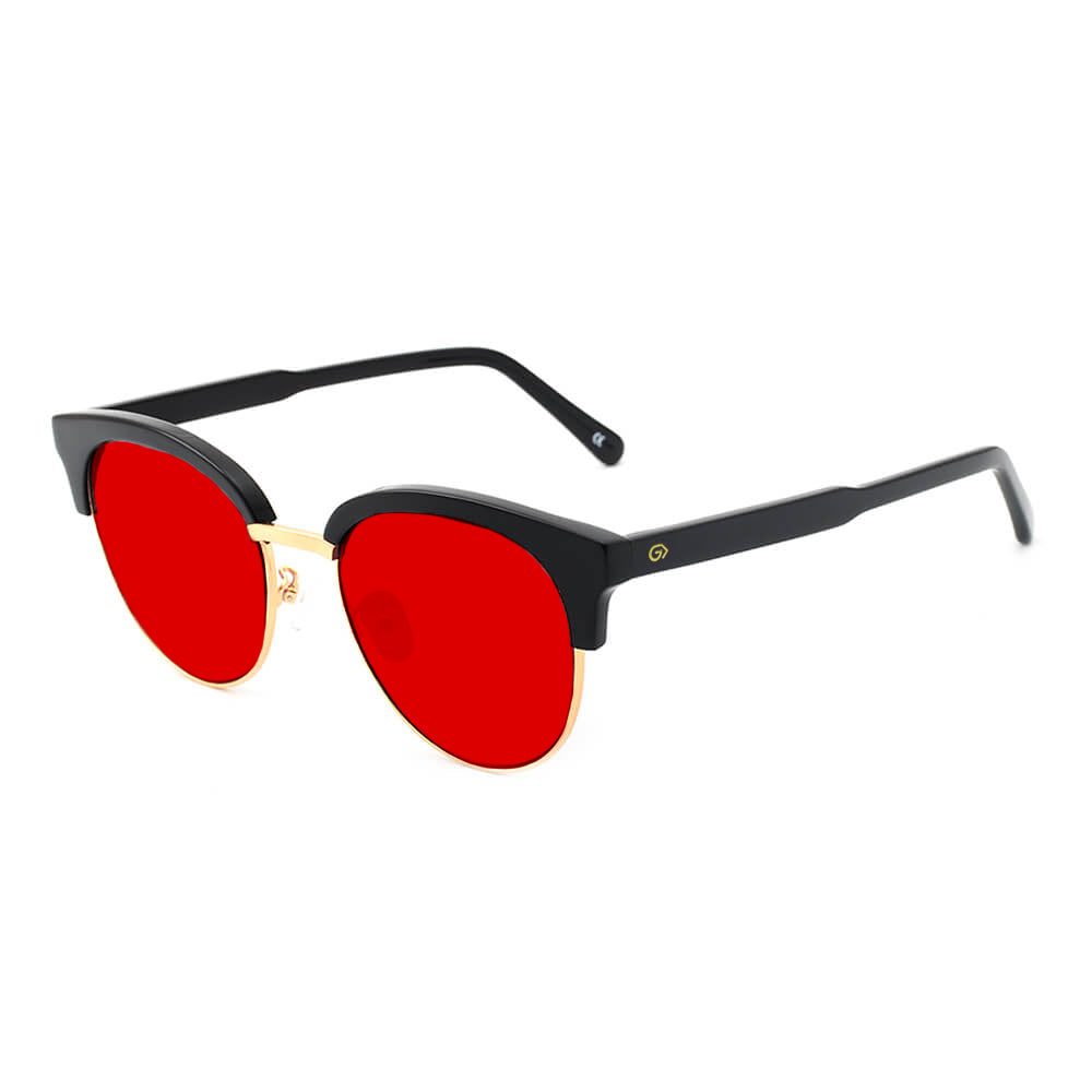 KUGO Irving Blue and Green light blocking glasses side view