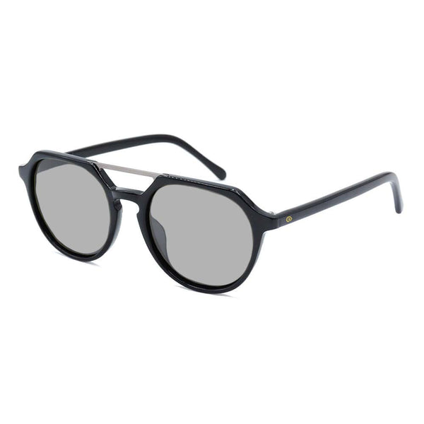 KUGO Ludlow Grey non premium lens sunglasses made of biodegradable acetate side view