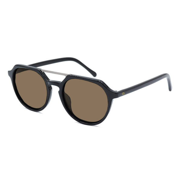 KUGO Ludlow Premium Brown lens sunglasses made of biodegradable acetate side view