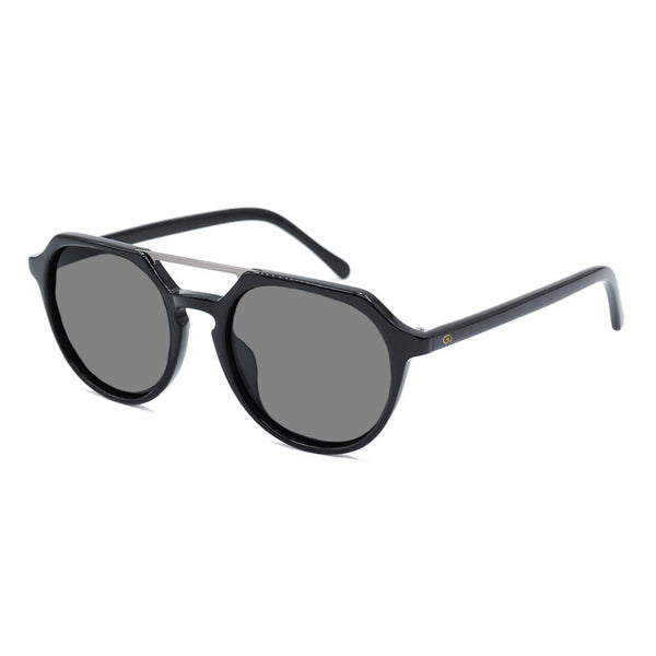 KUGO Ludlow Premium Grey lens sunglasses made of biodegradable acetate side view