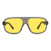KUGO Mercer 450nm blocking front view - Handmade blue and green light blocking sunset glasses for better sleeping, featuring eco-friendly biodegradable acetate for a stylish, sustainable look.