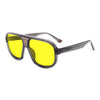 KUGO Mercer premium 450nm blocking front view - Handmade blue and green light blocking sunset glasses for better sleeping, featuring eco-friendly biodegradable acetate for a stylish, sustainable look.