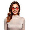 KUGO Aston black sunset - blue and green light blocking glasses for bedtime made of biodegradable acetate model