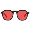 KUGO Nassau sunset glasses made of natural wood and bioacetate front view