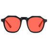 KUGO Nassau sunset glasses made of natural wood and bioacetate front view premium