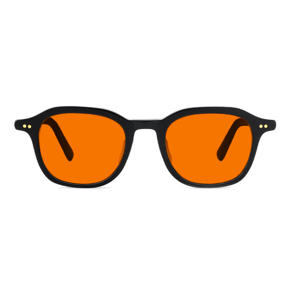 KUGO Pearl Sunset bio acetate premium lens glasses blocking blue and green light up to 530nm - front view