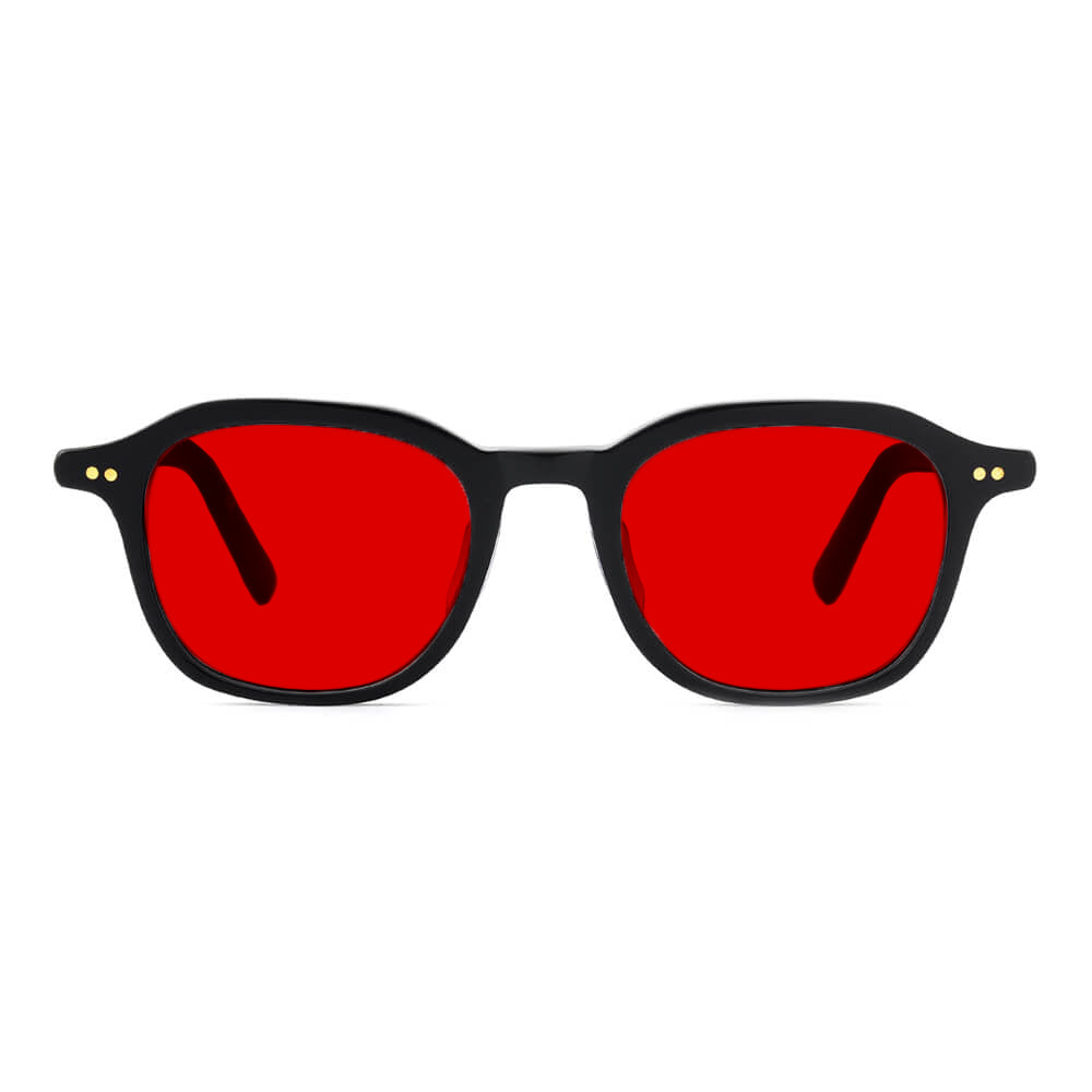 KUGO Pearl Sunset bio acetate glasses blocking blue and green light up to 550nm - front view