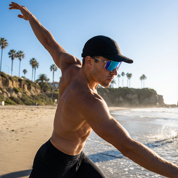 KUGO Sport Transparent Blue Glasses