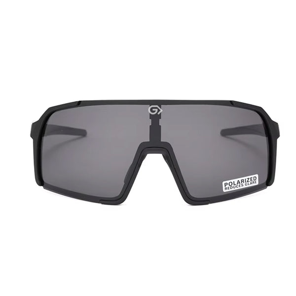 KUGO Sport ultralight and durable Sunglasses with black changeable lens front view