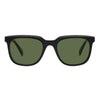 KUGO Stanton Black - Green Premium Lens sunglasses made of biodegradable acetate front view