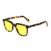 KUGO Stanton Tortoise premium 450nm blocking side view- Handmade blue and green light blocking sunset glasses for better sleeping, featuring eco-friendly biodegradable acetate for a stylish, sustainable look.