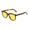KUGO Stanton Tortoise 450nm blocking side view- Handmade blue and green light blocking sunset glasses for better sleeping, featuring eco-friendly biodegradable acetate for a stylish, sustainable look.