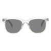 KUGO Stanton Transparent - Grey Premium Lens sunglasses made of biodegradable acetate front view