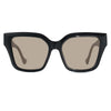 KUGO Taras Black front view of brown lens sunglasses