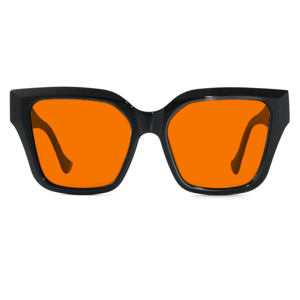 KUGO Taras bioacetate premium lens glasses blocking blue and green light up to 530nm, front view