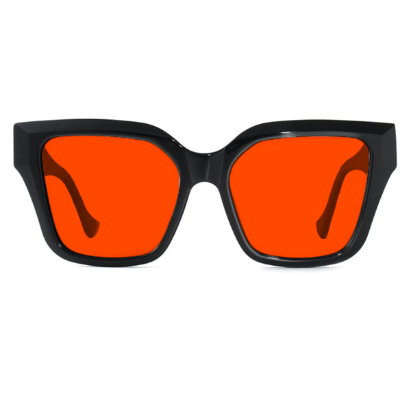 KUGO Taras bioacetate premium lens glasses blocking blue and green light up to 550nm, front view