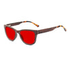 KUGO Madison 550nm blocking side view - Handmade blue and green light blocking sunset glasses for better sleeping, featuring eco-friendly biodegradable acetate end of arms and natural wood the rest of the frame for a stylish, sustainable look.