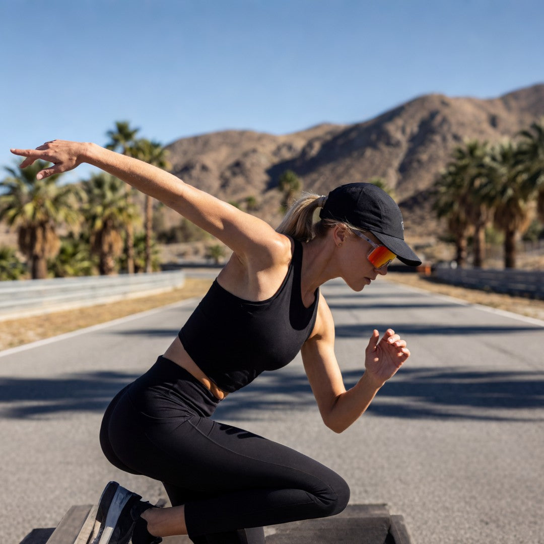 KUGO Sport Transparent Red Glasses