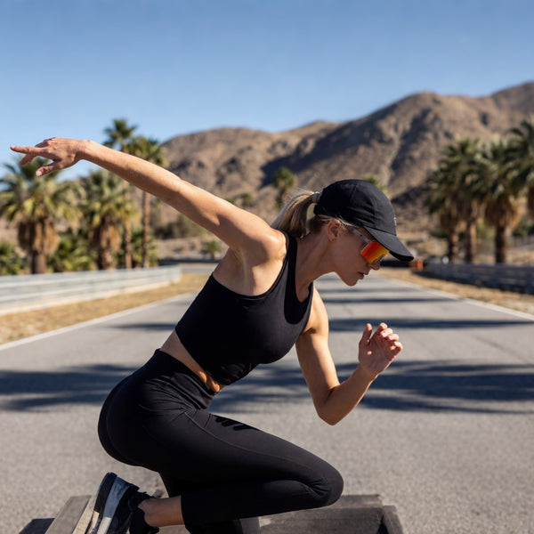 KUGO Sport Transparent Red Glasses