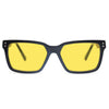 KUGO Dey 450nm blocking 360 view - Handmade blue and green light blocking sunset glasses for better sleeping, featuring eco-friendly biodegradable acetate frames and natural wood arms for a stylish, sustainable look.