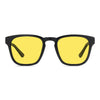 KUGO Fulton 450nm blocking 360 view - Handmade blue and green light blocking sunset glasses for better sleeping, featuring eco-friendly biodegradable acetate frames and natural wood arms for a stylish, sustainable look.