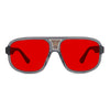 KUGO Mercer 550nm blocking 360 view - Handmade blue and green light blocking sunset glasses for better sleeping, featuring eco-friendly biodegradable acetate for a stylish, sustainable look.